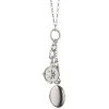 Adventure Compass and "Anna" Locket Charm Necklace