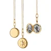 Adventure Compass Gold Locket Necklace