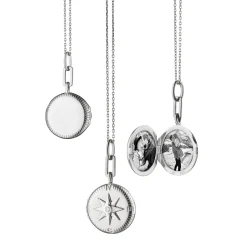 Adventure Compass Locket Necklace