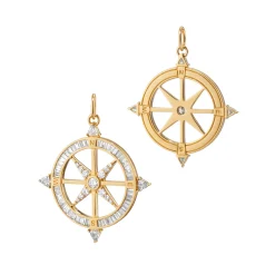 Adventure Diamond Compass Necklace