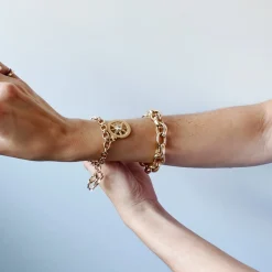 Audrey Link Charm Bracelet in Sterling Silver