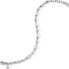 Baguette & Round Sapphire Tennis Bracelet