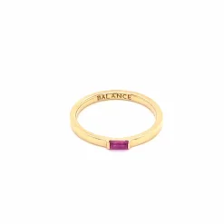 Balance Ruby Poesy Stackable Ring