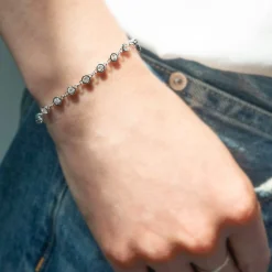 Bezel Set Sapphire Tennis Bracelet