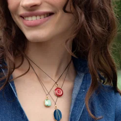Blue Enamel Vermeil Oval Locket