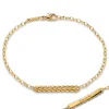 Breathe Leaf Poesy 18K Gold Bracelet