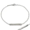 Breathe Leaf Poesy Sterling Silver Bracelet
