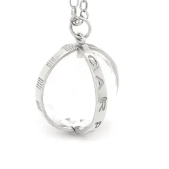 Carpe Diem Charm in Silver, Large