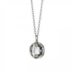 Carpe Diem Necklace in Silver, Small