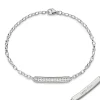 Carpe Diem White Sapphire Poesy Bracelet