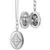 Charlotte Sterling Silver Locket Necklace