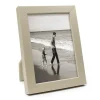 Cream Pebbled Leather Frame