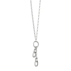 22" "Design Your Own" Short Charm Chain Necklace, 2 Charm Stations