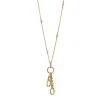 18" "Design Your Own" Small Charm Chain Necklace with Diamonds, 2 Charm Stations