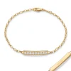Diamond "Courage" Petite Poesy Bracelet