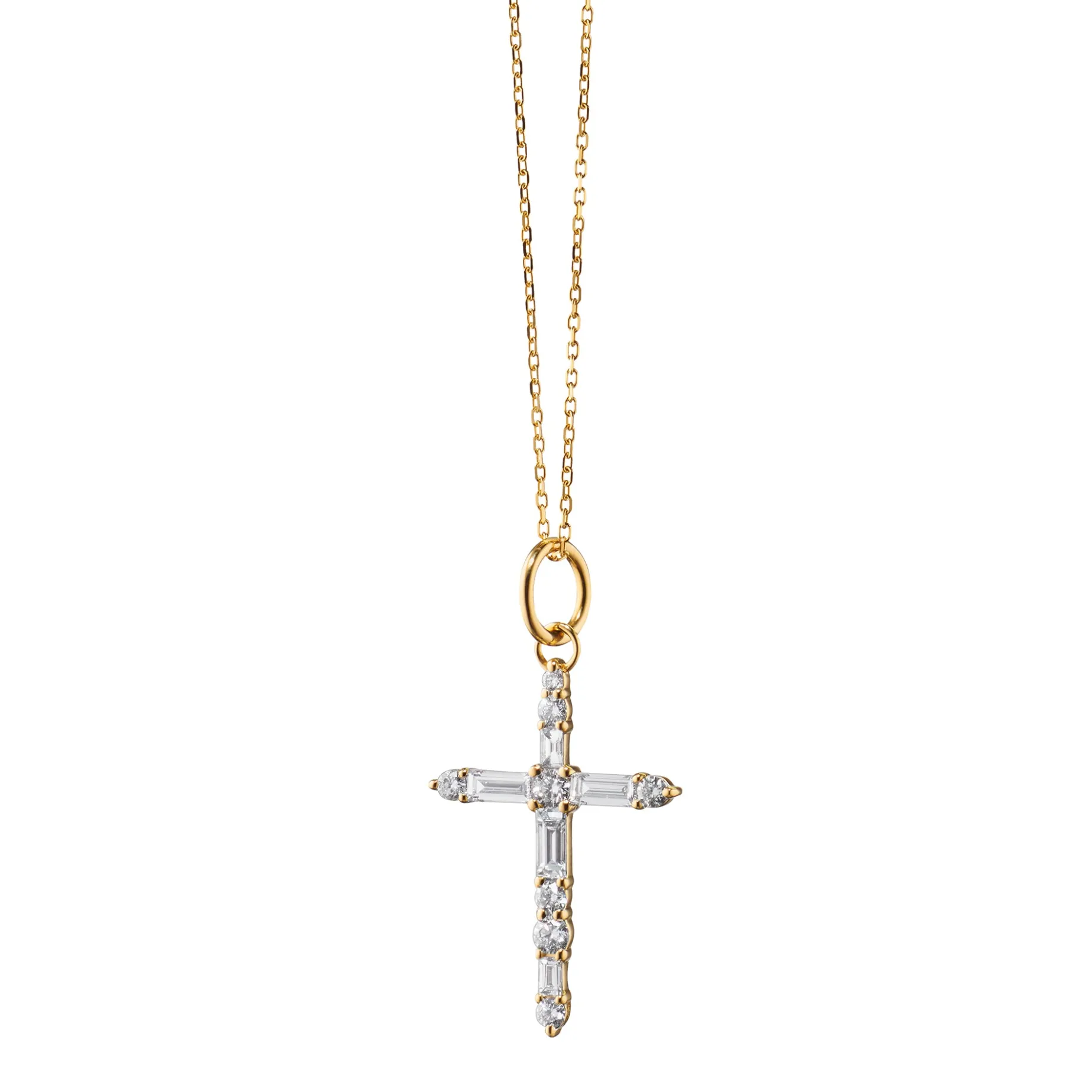 Diamond Cross Charm