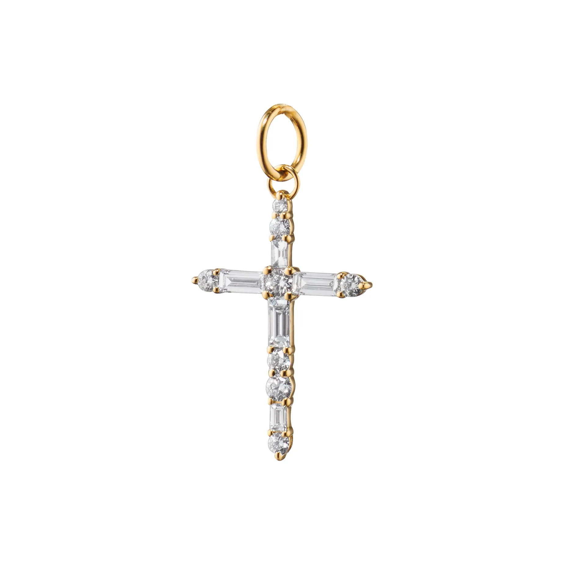 Diamond Cross Charm