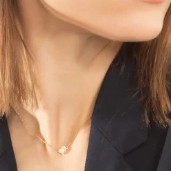 Diamond Mini Heart "Love" Necklace