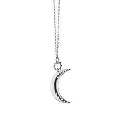 Dream Moon Charm with Sapphires