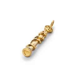 Electra Skull and Heart Column Charm with Diamonds