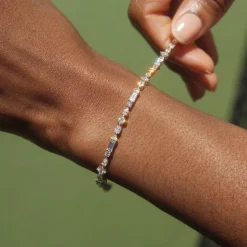 Fancy Cut Diamond Tennis Bracelet
