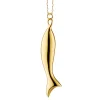 Fish "Perseverance" 18K Gold Charm Necklace