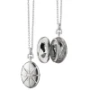 Four Image "Midi" Sterling Silver Starburst Locket