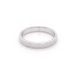 I Love You More Engraved Poesy Ring Necklace