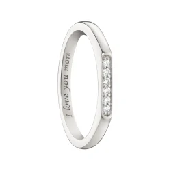 I Love You More Sapphire Stackable Ring