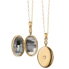Infinity Diamond & Gold Locket Necklace