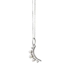 June Pearl "Moon" Sterling Silver Birthstone Necklace