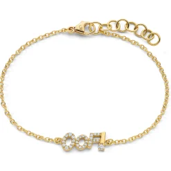 18K Gold and Diamond “OOF” Bracelet