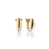 18K Gold Small Perseverance Huggie Earrings
