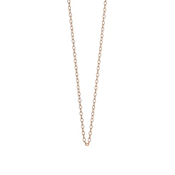 18K Rose Gold Oval Link Chain, 30"