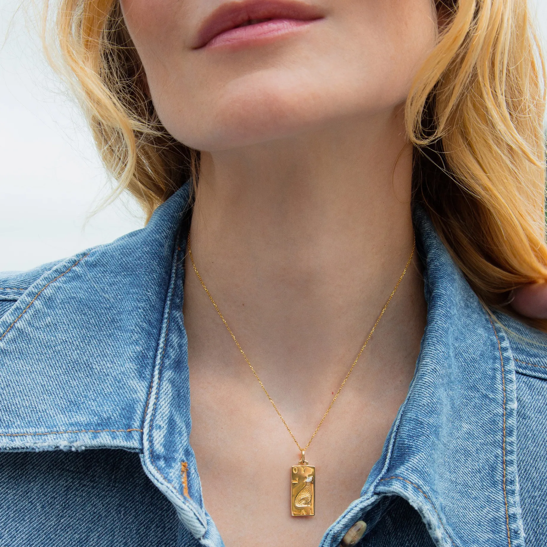 Loyal Dog 18K Gold Intaglio Charm