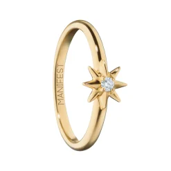 Manifest Star Poesy Stackable Ring