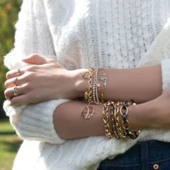 Marilyn Black Ceramic Link Bracelet