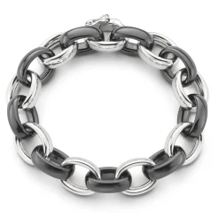 Marilyn Black Ceramic Link Bracelet