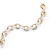 Marilyn White Ceramic Link Bracelet