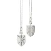 Mini Fearless Shield with White Sapphire