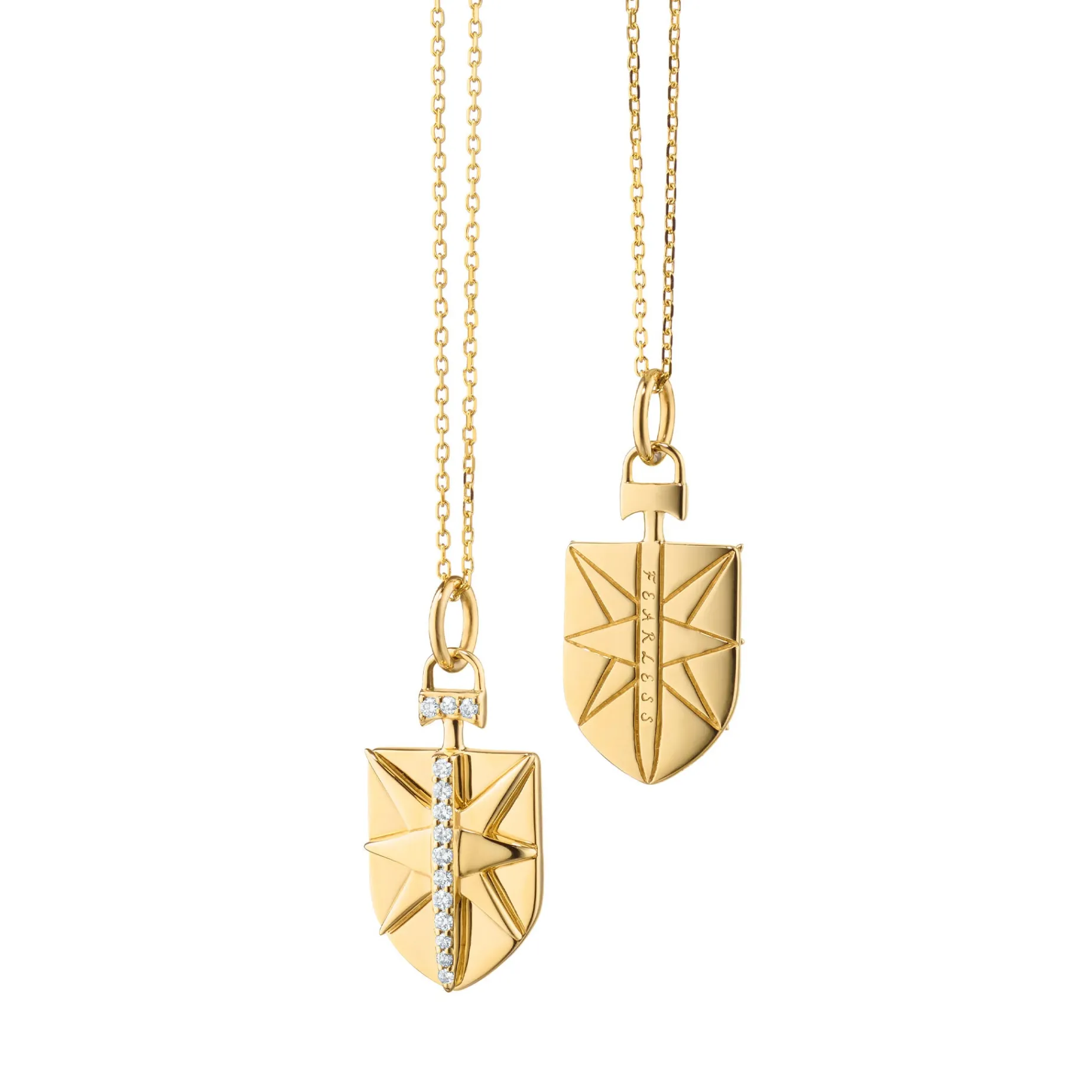 Mini Fearless Shield with Diamonds