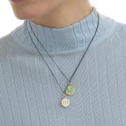Mini "Pisces" Enamel Vermeil Charm