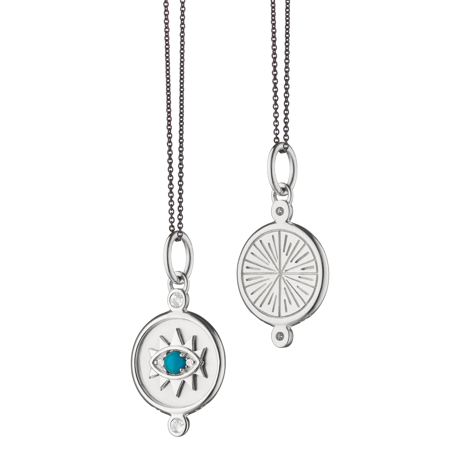 Mini "Protect" Evil Eye Sterling Silver Charm