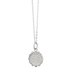 Mini Sapphire "Happiness" Sun Charm Necklace