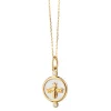 Mother of Pearl "Queen Bee" 18K Gold Charm Necklace