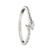 Never Fear Snake Poesy Slim Sterling Silver Stackable Ring