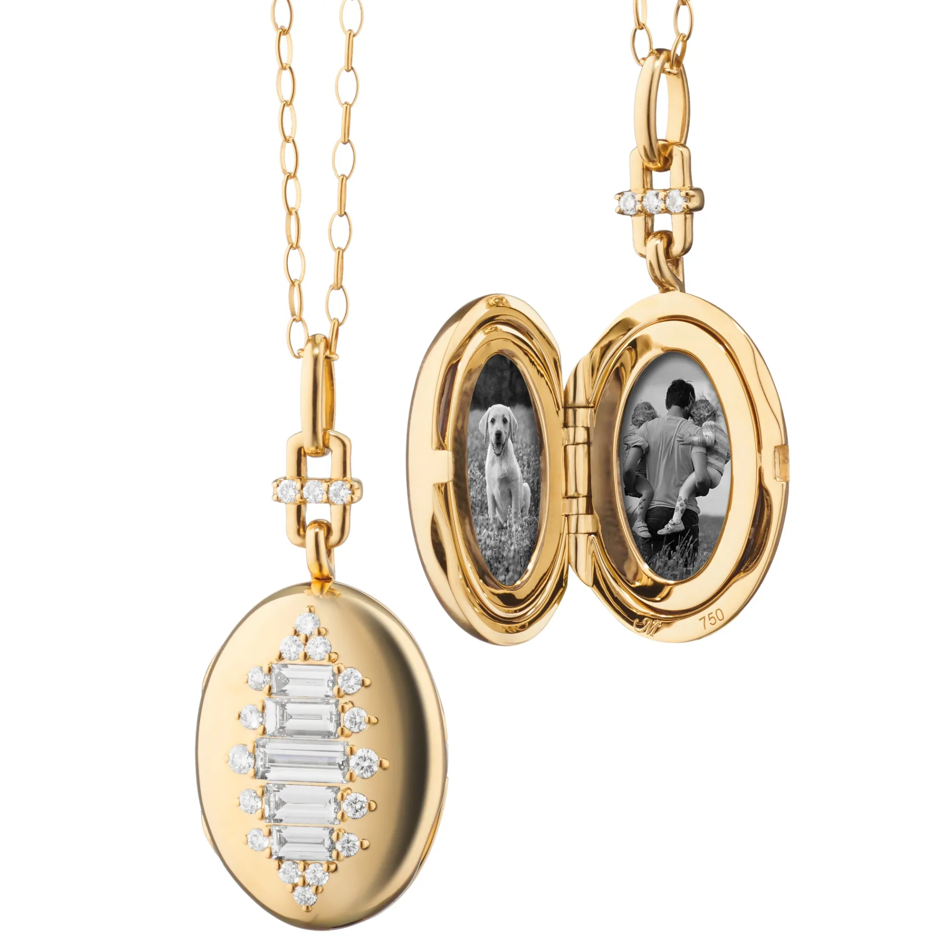 Olivia Gold Locket Necklace