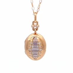 Olivia Gold Locket Necklace