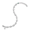 Oval Bezel Set Rock Crystal Tennis Bracelet