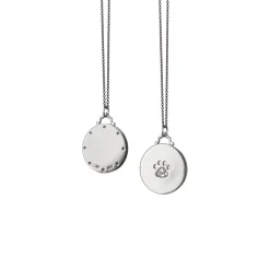Paw Print Charm with Sapphires